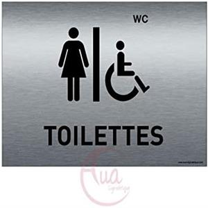 informative toilet sign 