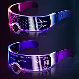 bright led glasses