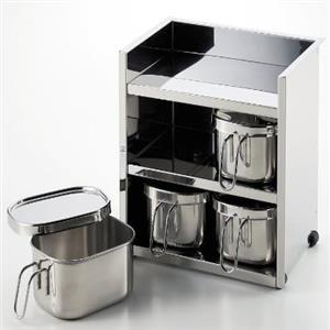 organized kitchenware rack 