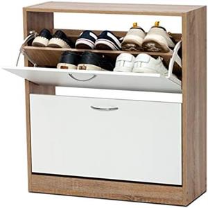organized shoe cabinet 